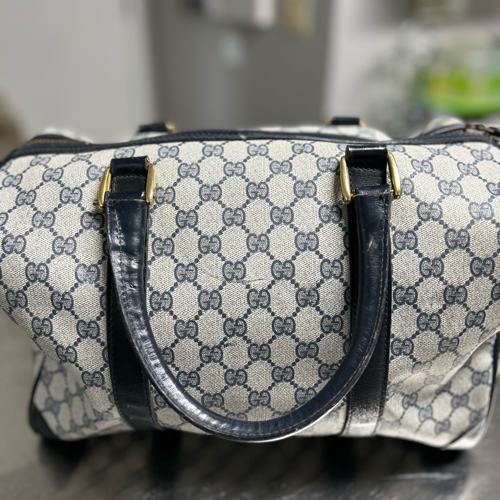 Large blue Authentic Gucci doctor bag!